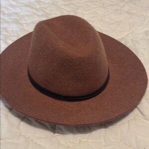 Brown Felt Fedora Hat brand new s/m